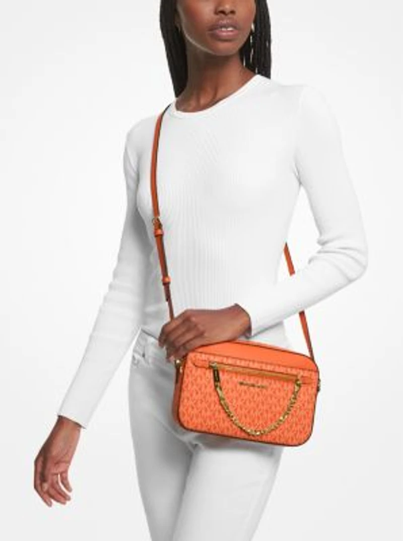 Grand sac à bandoulière Jet Set à logo