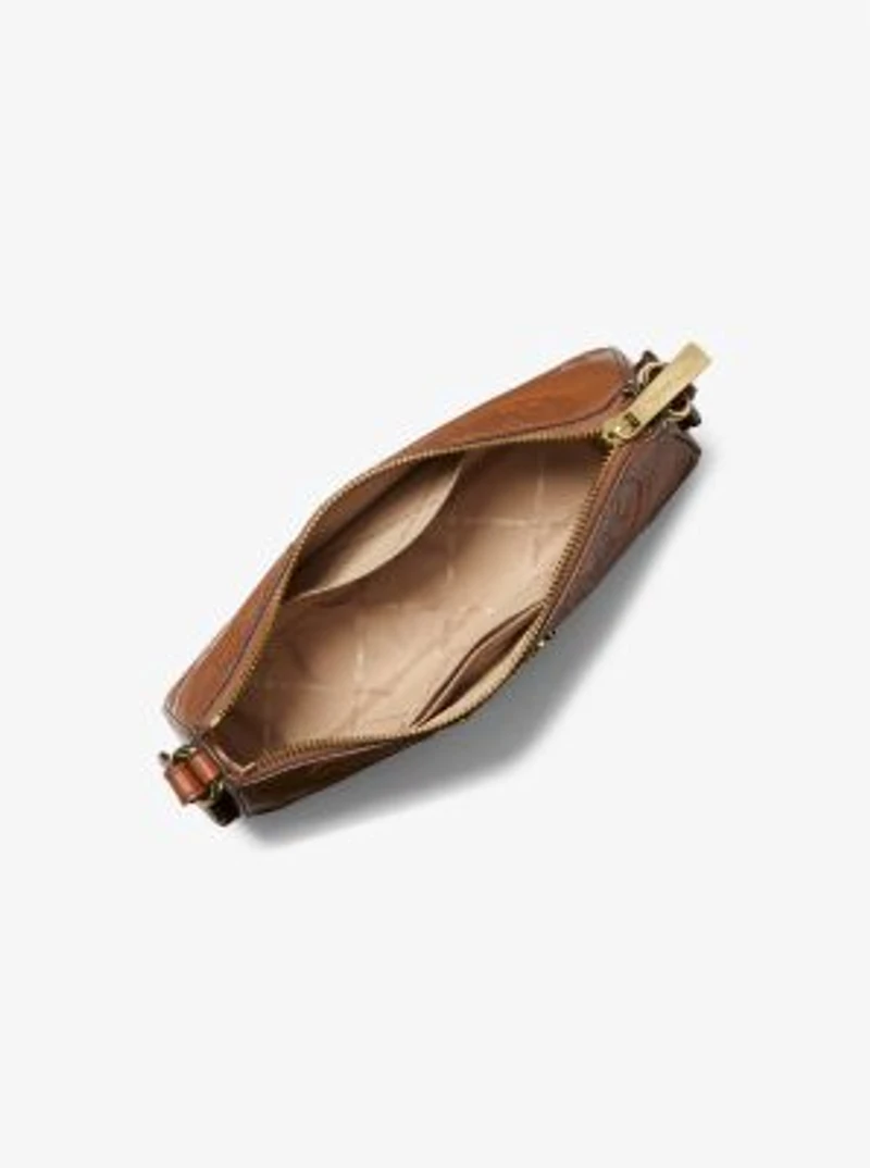 Sac à bandoulière Jet Set en cuir gaufré à logo avec étui pour AirPods Pro® dApple