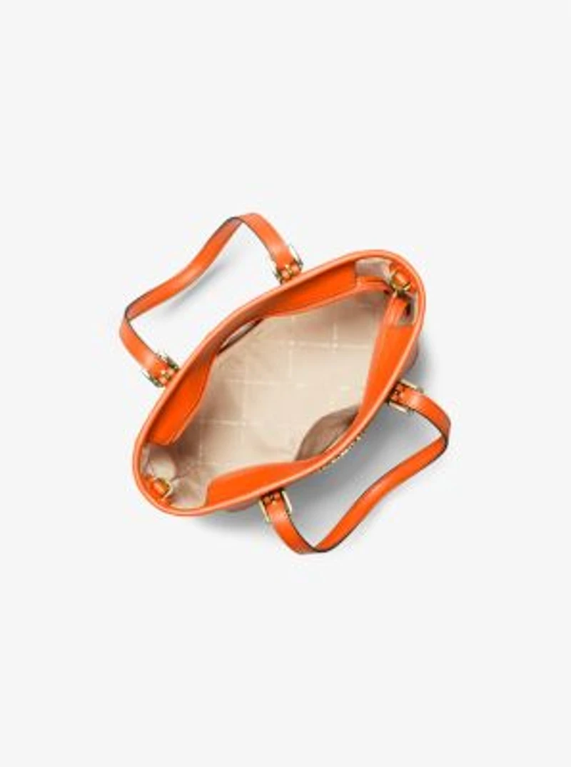 Très petit sac fourre-tout Jet Set Travel à fermeture éclair sur le dessus et logo