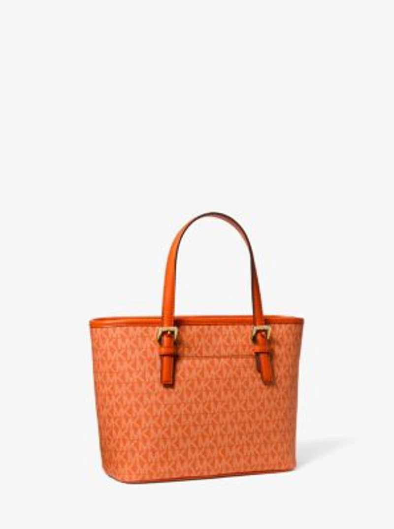 Très petit sac fourre-tout Jet Set Travel à fermeture éclair sur le dessus et logo