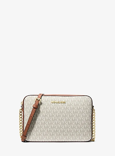 Jet Set Large Printed Logo Crossbody Bag
