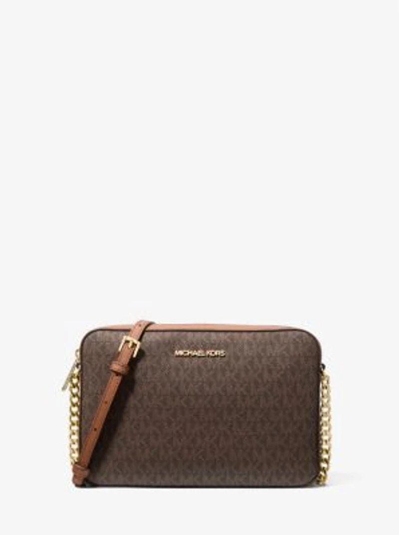 Jet Set Large Printed Logo Crossbody Bag