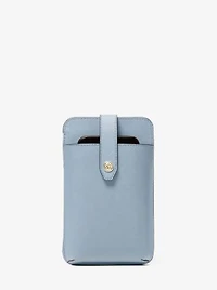 Saffiano Leather Smartphone Crossbody Bag