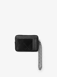 Medium Saffiano Leather Chain Card Case