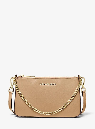 Sac à bandoulière Jet Set de taille moyenne en cuir Saffiano