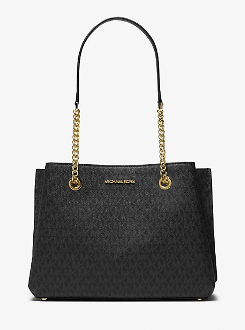 Teagan Large Logo Shoulder Bag