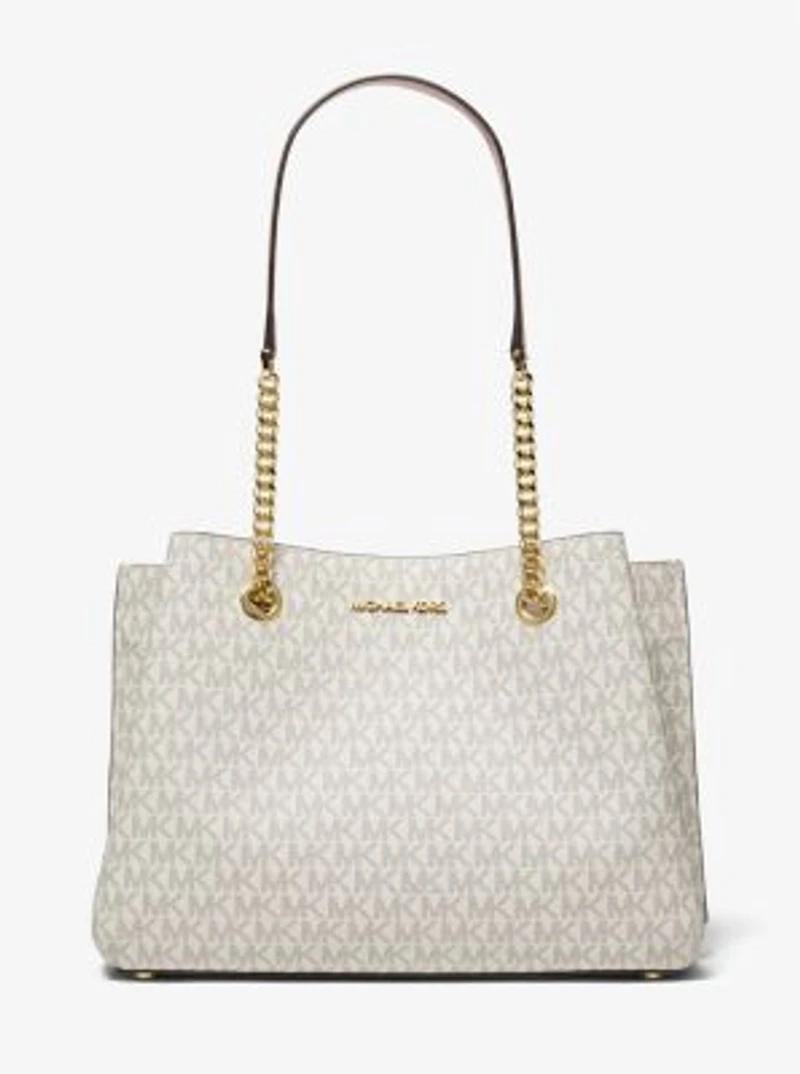 Teagan Large Logo Shoulder Bag