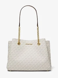Teagan Large Logo Shoulder Bag