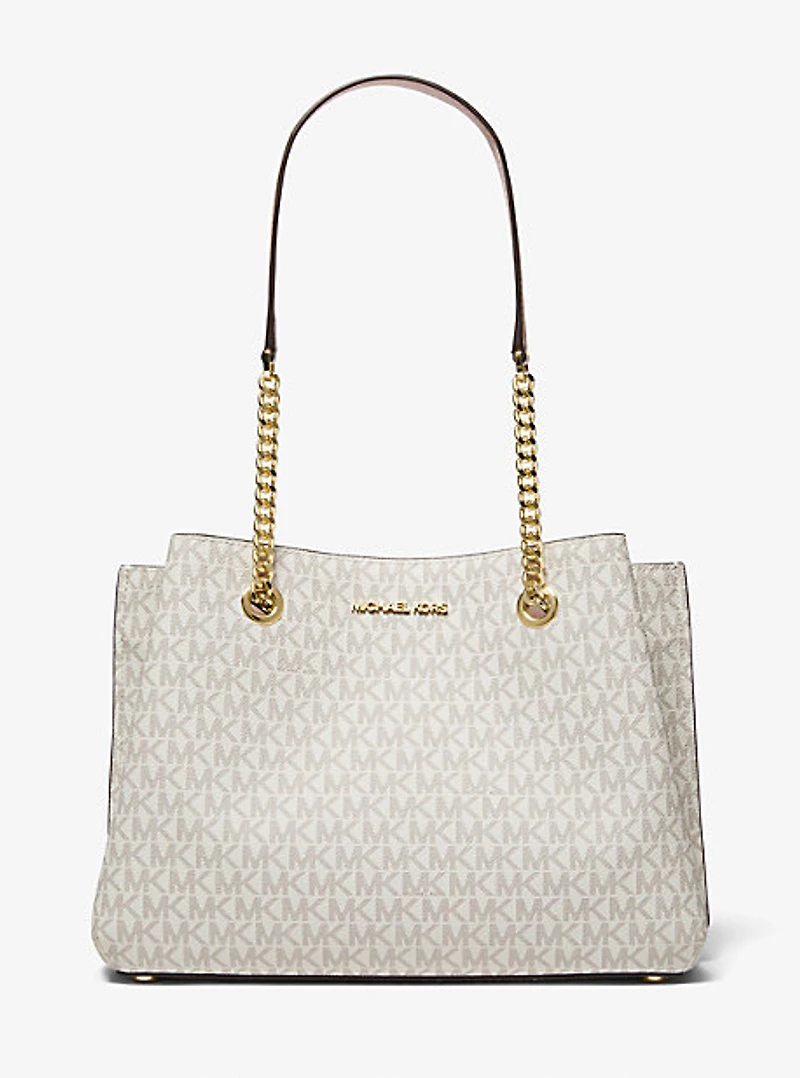 Teagan Large Logo Shoulder Bag