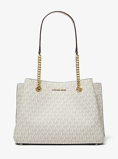 Teagan Large Logo Shoulder Bag