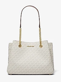 Teagan Large Logo Shoulder Bag