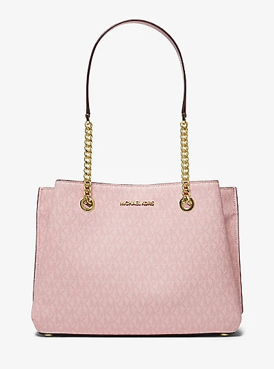 Teagan Large Logo Shoulder Bag
