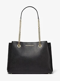 Teagan Large Pebbled Leather Shoulder Bag