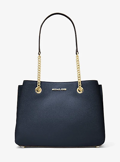 Grand sac à épaule Teagan en cuir grainé