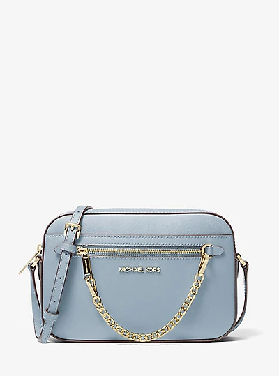 Grand sac à bandoulière Jet Set en cuir Saffiano