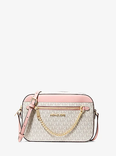 Grand sac à bandoulière Jet Set à logo