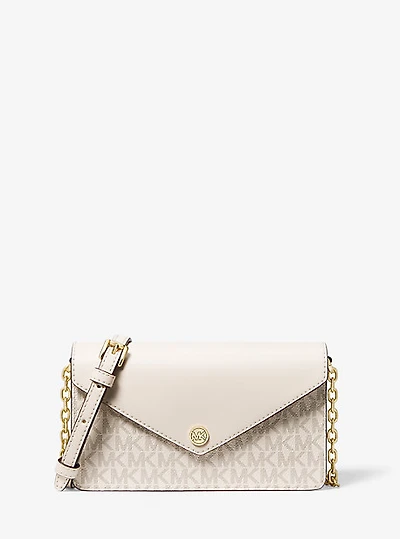 Petit sac enveloppe à bandoulière et logo