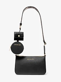 Sac à bandoulière Jet Set en cuir Saffiano avec étui pour