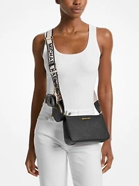 Sac à bandoulière Jet Set en cuir Saffiano avec étui pour