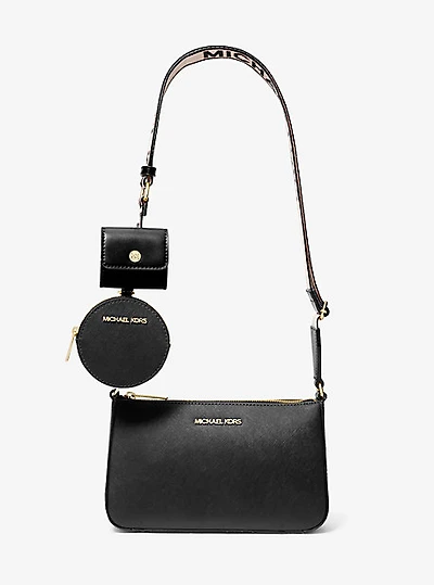 Sac à bandoulière Jet Set en cuir Saffiano avec étui pour