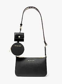 Sac à bandoulière Jet Set en cuir Saffiano avec étui pour
