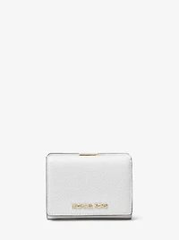 Jet Set Travel Medium Pebbled Leather Trifold Wallet