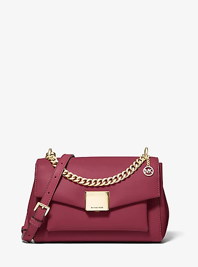Sac à bandoulière Lita de taille moyenne en cuir