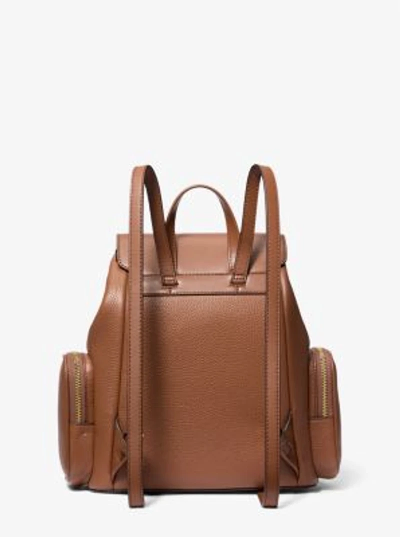 Sac à dos Jet Set de taille moyenne en cuir grainé