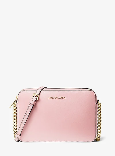 Grand sac à bandoulière Jet Set en cuir Saffiano