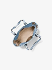 Très petit sac fourre-tout Jet Set Travel à fermeture éclair sur le dessus et logo