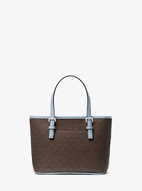 Très petit sac fourre-tout Jet Set Travel à fermeture éclair sur le dessus et logo