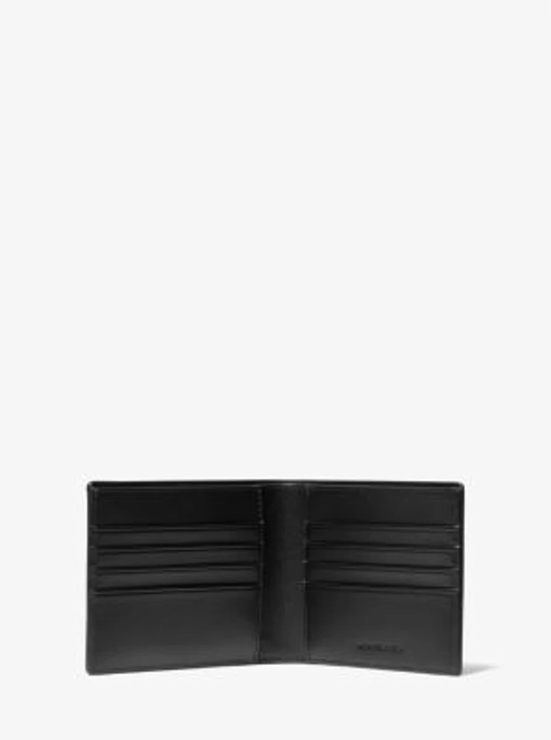 Logo Stripe Billfold Wallet With Passcase