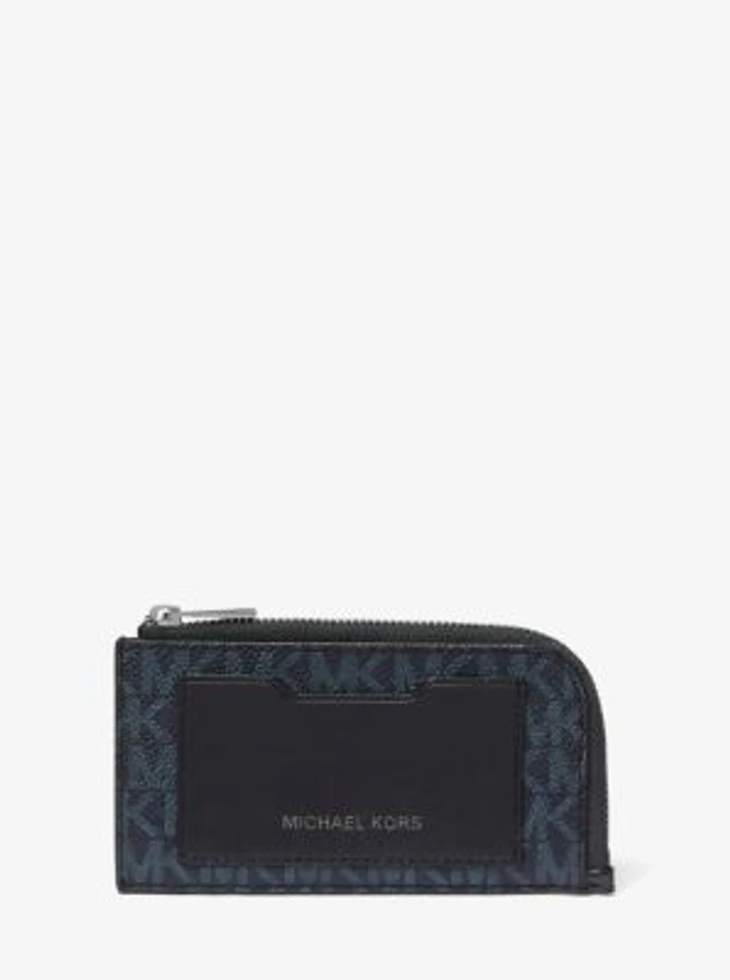 Logo Zip-Around Card Case