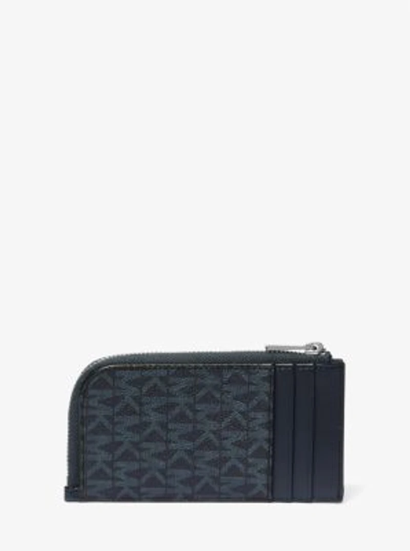 Logo Zip-Around Card Case