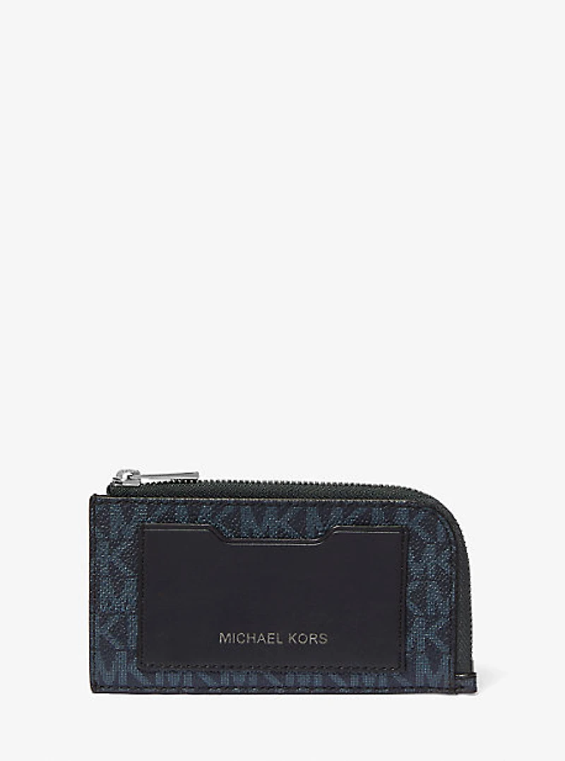 Logo Zip-Around Card Case