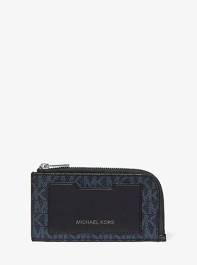 Logo Zip-Around Card Case