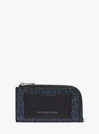 Logo Zip-Around Card Case