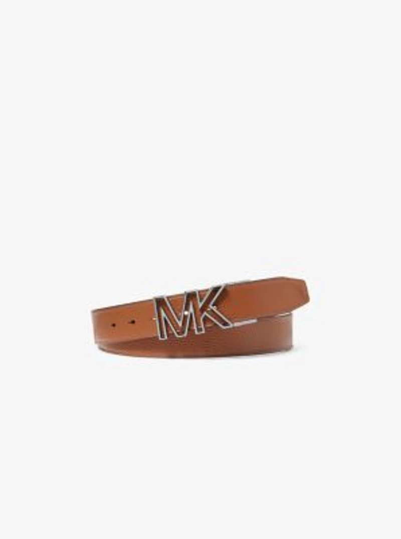Reversible Logo and Faux Leather Belt