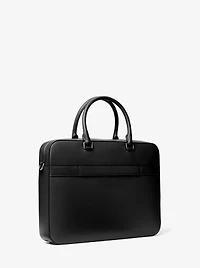 Cooper Textured Faux Leather Briefcase