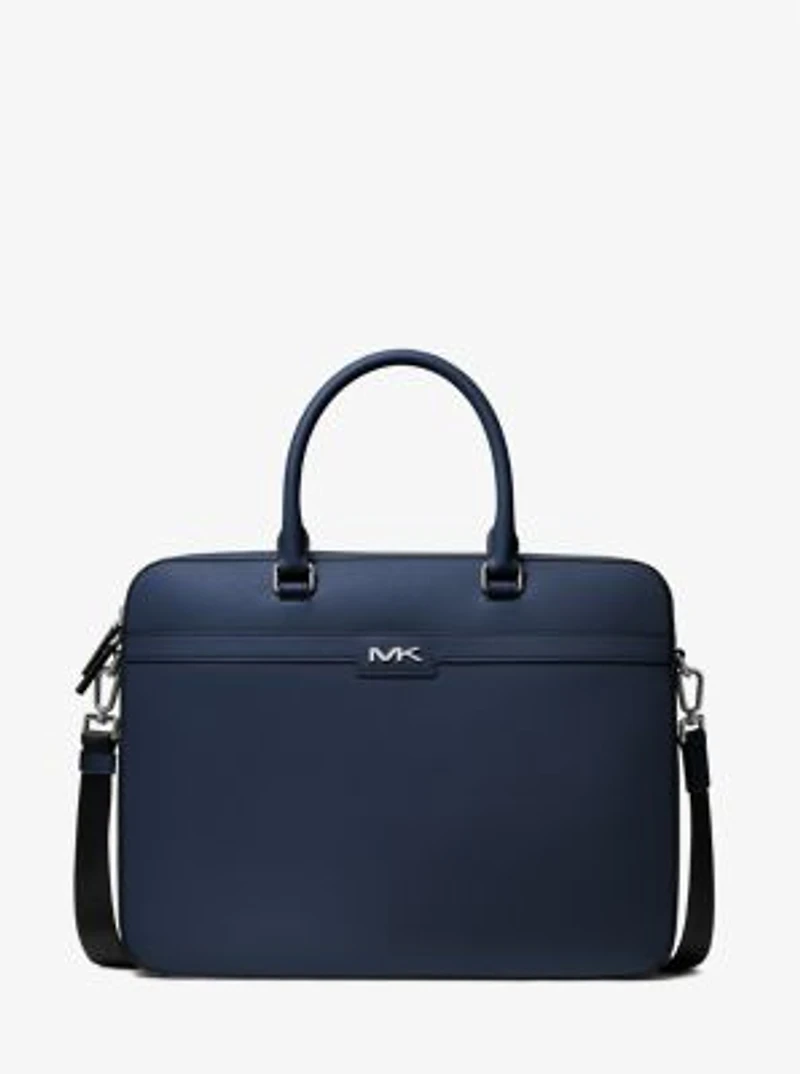 Cooper Textured Faux Leather Briefcase