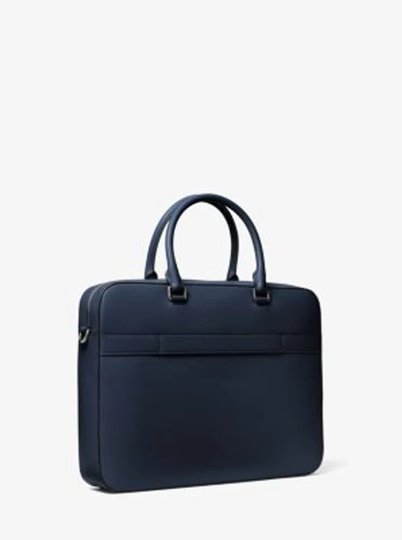Cooper Textured Faux Leather Briefcase