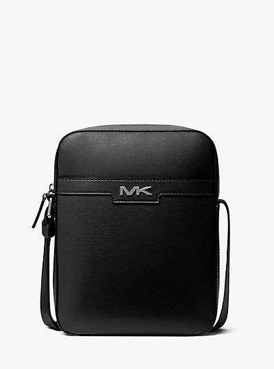 Cooper Textured Faux Leather Flight Bag