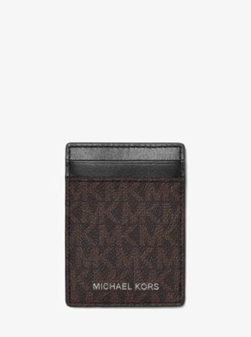 Logo Card Case with Bill Clip