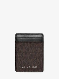 Logo Card Case with Bill Clip