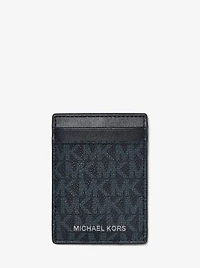 Logo Card Case with Bill Clip