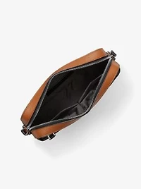 Cooper Printed Denim and Leather Crossbody Bag