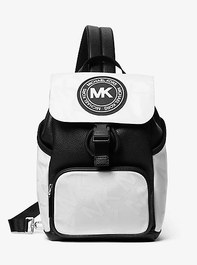 Sac à une bretelle Kent en jacquard de nylon à logo