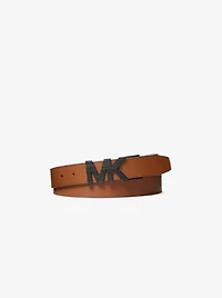 Ceinture réversible en cuir à logo