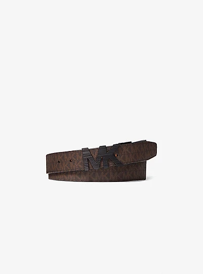 Reversible Logo and Leather Belt