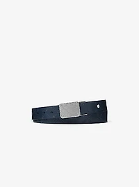Ceinture réversible en cuir et à fini gaufré logo empire